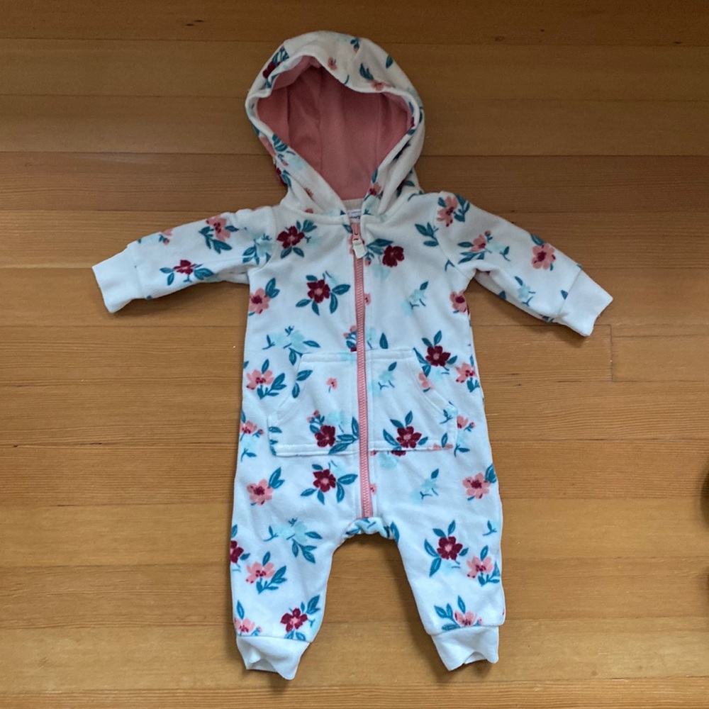 Fleece carters playsuit, NWOT